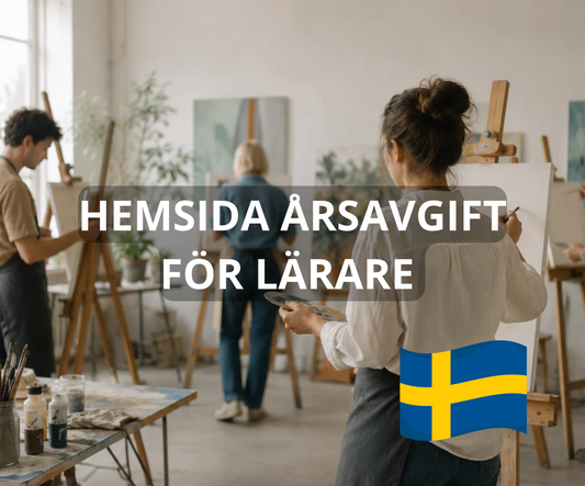 Hemsida profil & kalender, årsavgift för lärare 2027